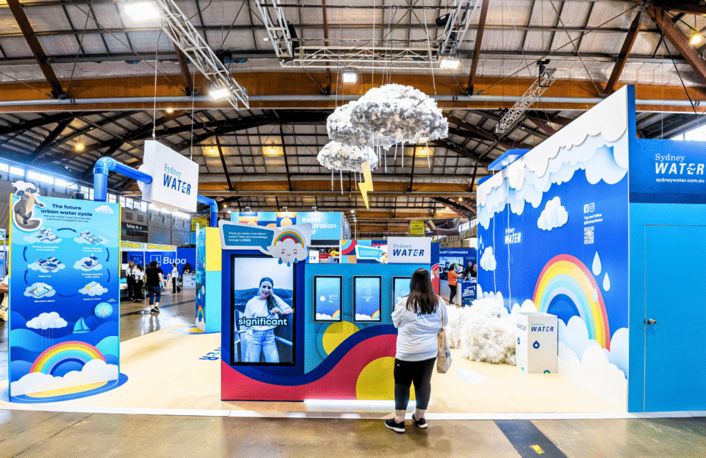 Sydney Water Sydney Royal Easter Show 2024 SRES Custom Exhibition Stand Sustainable Exhibition Stand