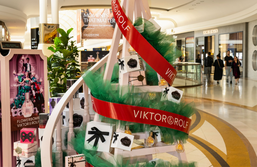 Christmas pop up viktor&rolf chadstone shopping centre