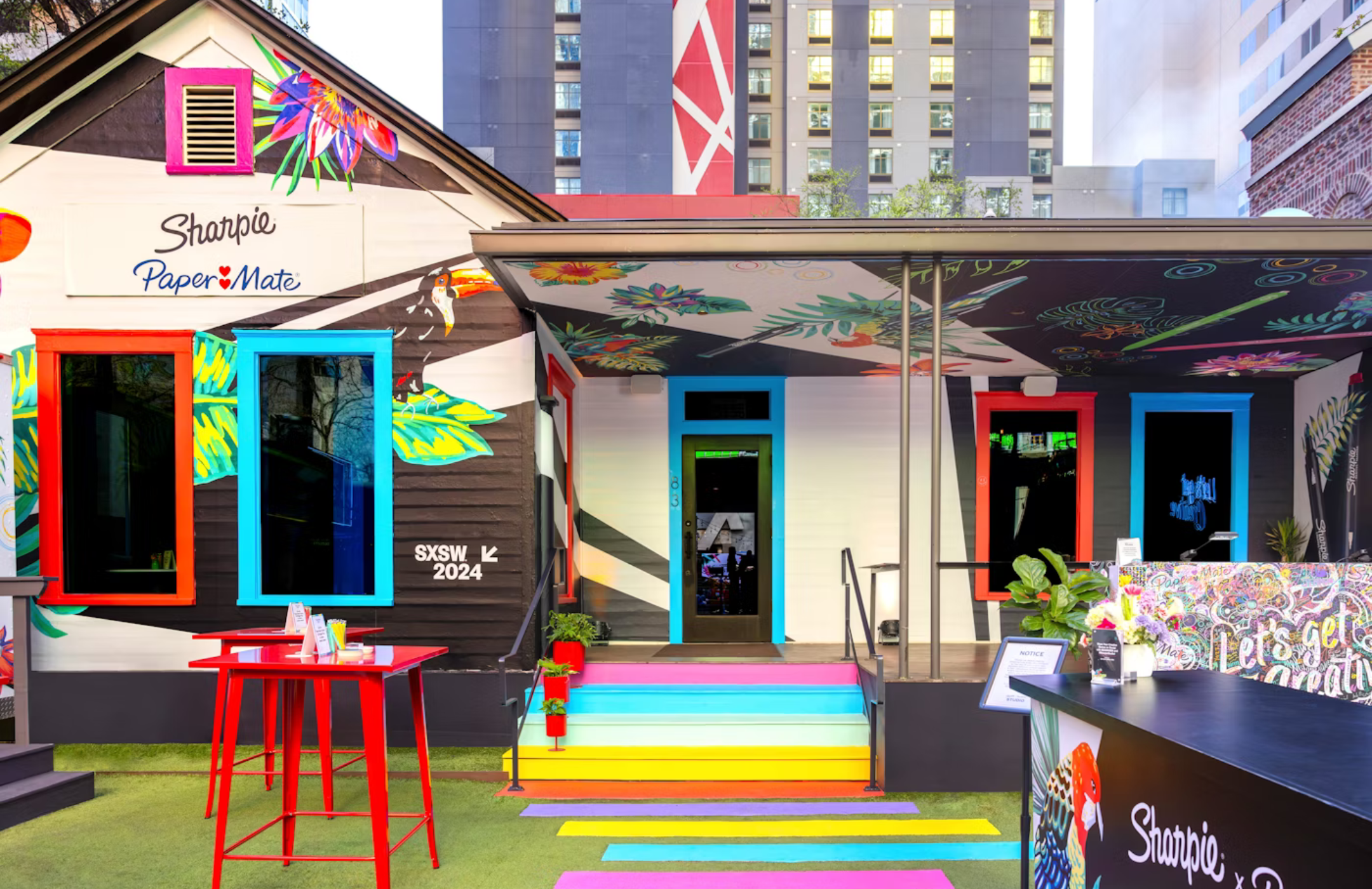 Outdoor Brand Activation Ideas. Sharpie x Paper Mate at SXSW