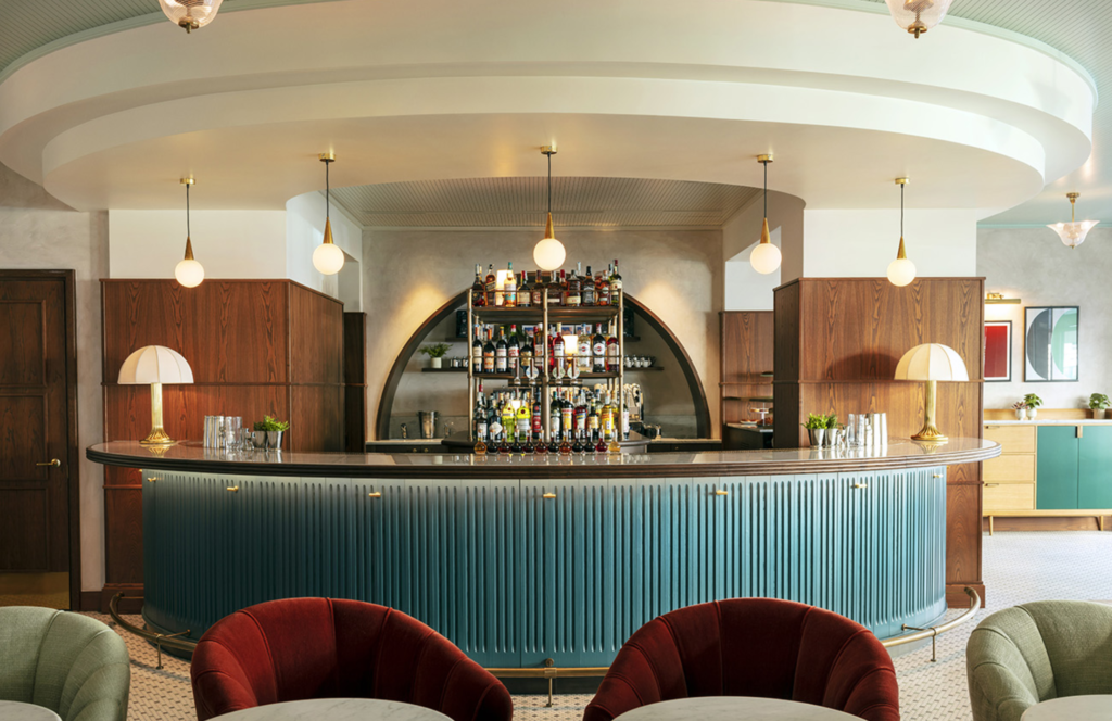 2025 design trends displaywise Mid-Century Modern inspired design from the Hoxton Hotel, Rome