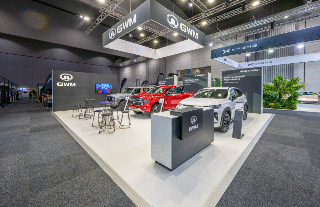 Melbourne Motorshow 2025 GWM Custom Exhibition Stand MCEC