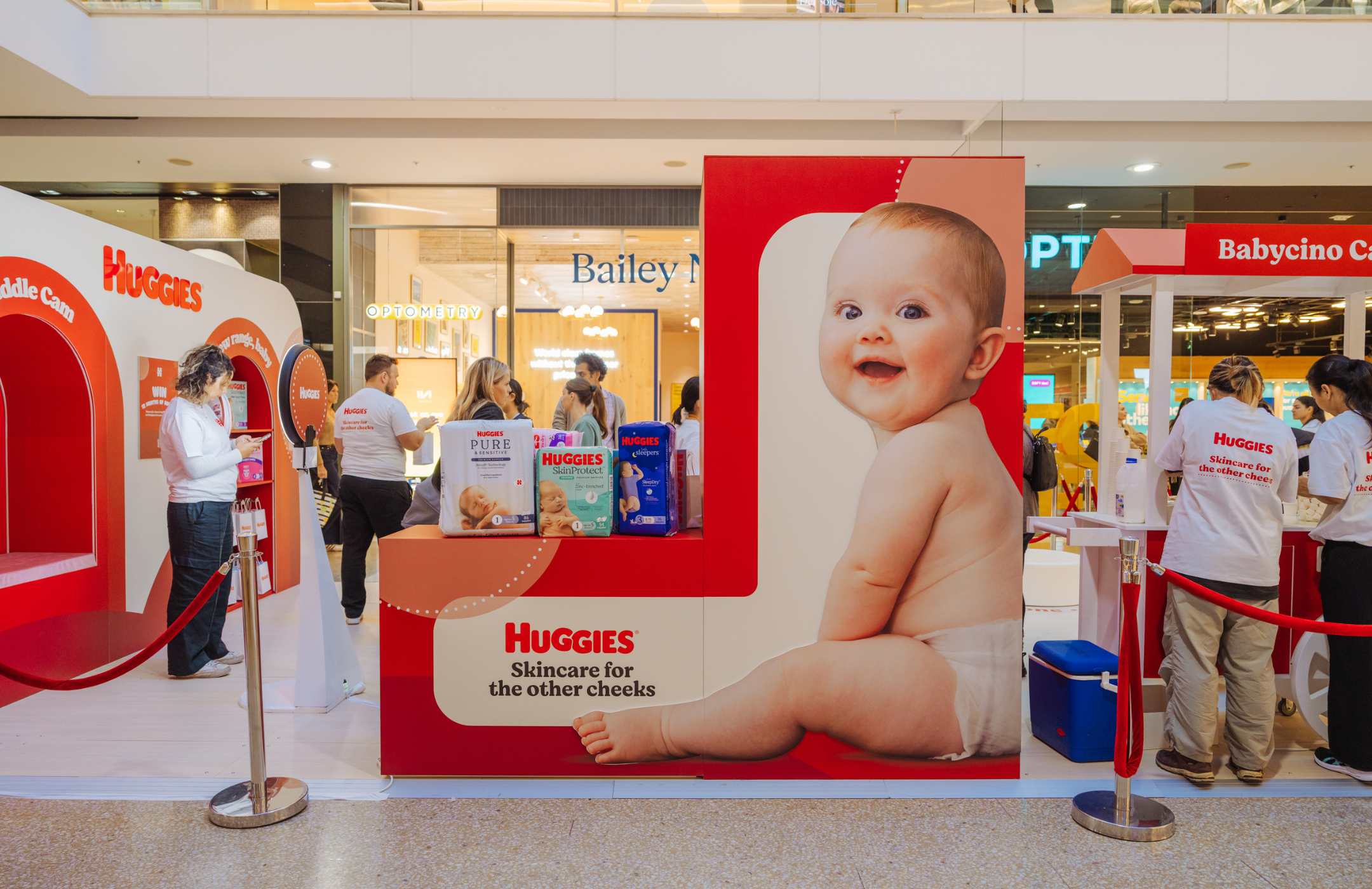 Hello Social for Huggies 5 DisplayWise - Brand Activation - Hello Social x Huggies Bondi Junction Sampling Pop Up Retail Brand Activation