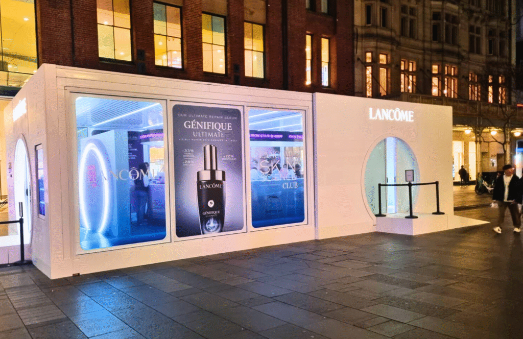 DisplayWise - Outdoor experiential Pop Ups Bastion Agency Lanome Genifique Skin Lab