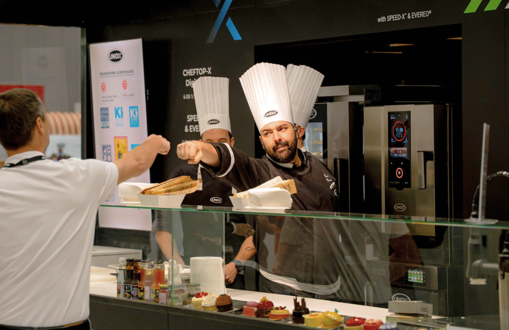 Unox Australia Fine Food Expo Exhibition Stand Engagement Product Demo Demo Kitchen Live Experience