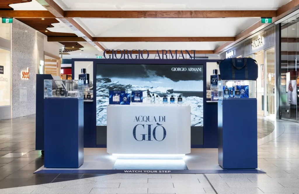 Brand Activation Giorgio Armani Acqua Di Gio Colour Trends 2026 Experiential Marketing Pop Up Retail