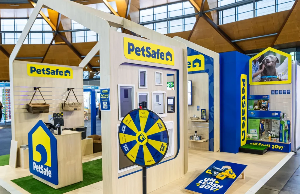 DisplayWise Dog Lovers Festival Sydney Showground Custom Stand Design Custom Exhibition Builder Petsafe Premium Hire