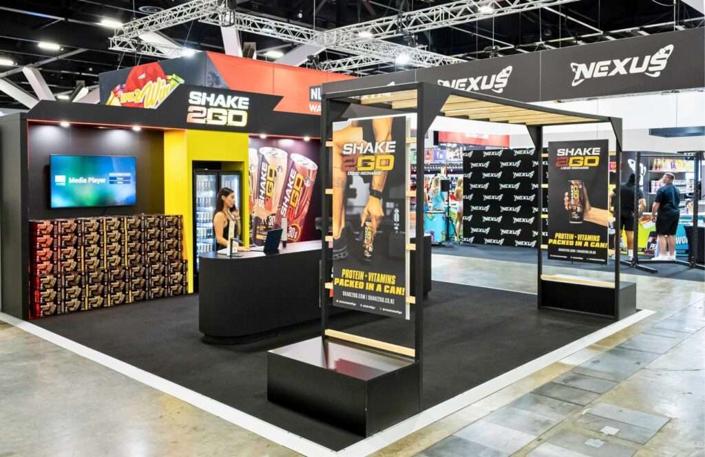 Shake2Go Planning Your Custom Exhibition Stand Product Display Fitness Expo