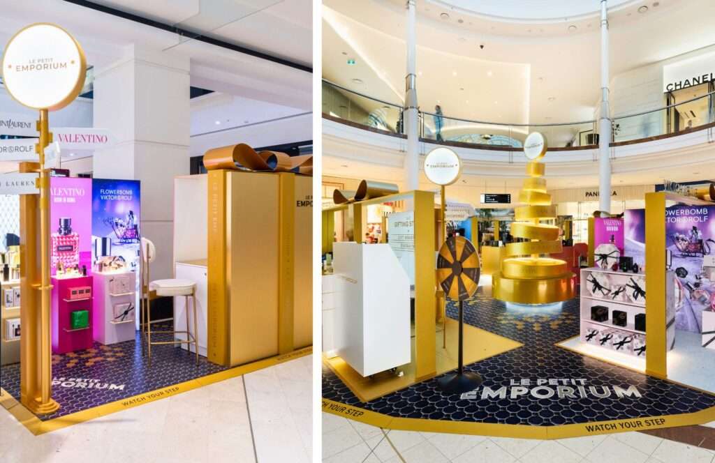 experiential marketing activations Le Petite Emporium Christmas Pop Up WESTFIELD Parramatta Chadstone Gifting Station