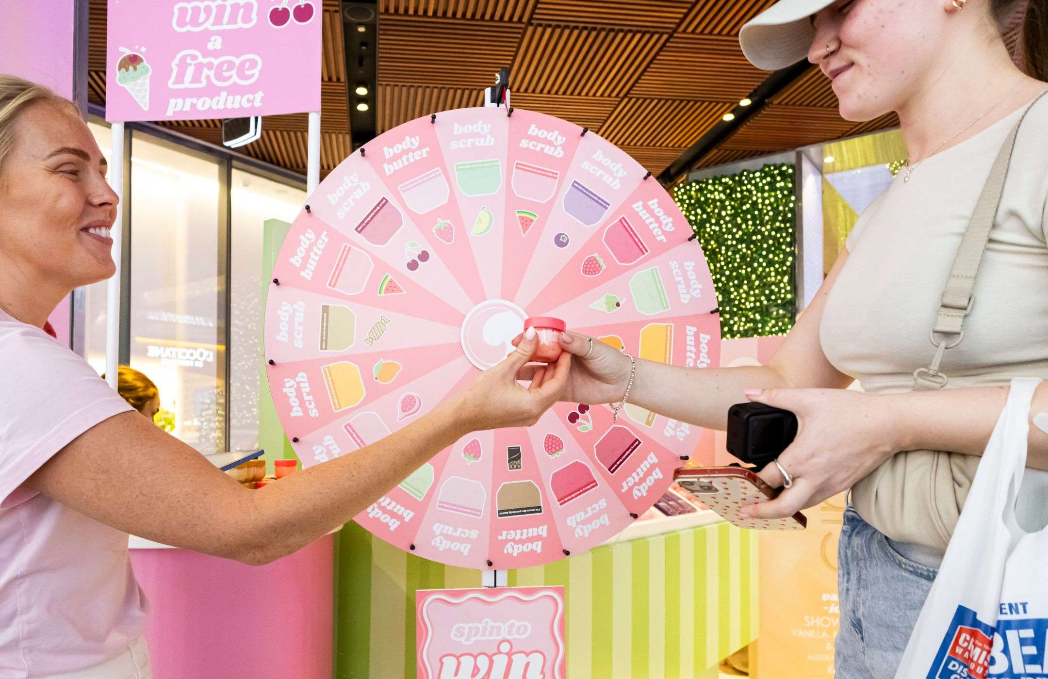 2026 Experiential Marketing Trends Ciroa Brand Activation Beauty Pop up Pitt Street Mall Sydney Spin the Wheel Product Sampling