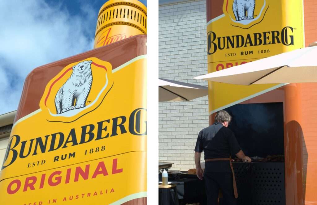 Outdoor Experiential Pop Up Bundaberg Rum Bundy's Backyard BBQ Traffik
