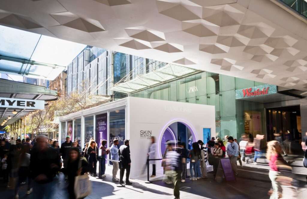 Outdoor Experiential Pop Ups - Lancome Génifique Ultimate Skin Club Pitt Street Mall Sydney