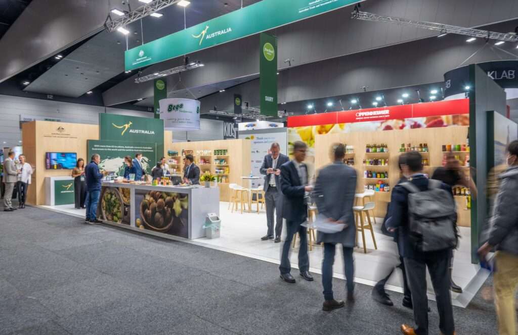 Visitor Behaviour on Exhibition Stands Austrade Find Foods Expo Custom Exhibition Stand