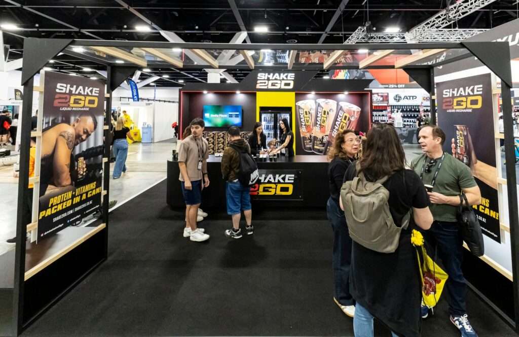 Visitor Behaviour on Exhibition Stands Shake2Go Fitness Expo Custom Exhibition Stand